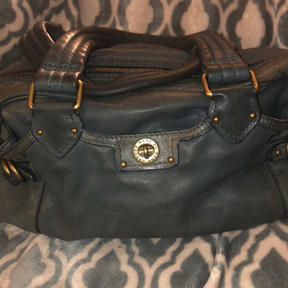 Marc by Marc Jacobs blue leather bag